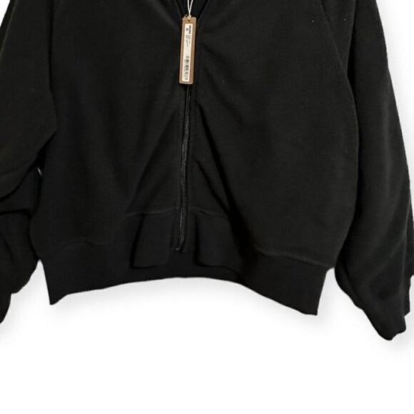 Skims Fleece Lounge Jacket, Black, Size XL, New‎ with tags - Picture 9 of 16